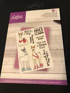 JUEGO DE SELLOS Crafter's Companion - ERES UNA LLAMA DIVERTIDA 9 piezas - NUEVO, SIN ABRIR - Imagen 1 de 3