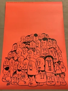 "Póster de exposición Barry Mcgee doble cara 24""x36"" graffiti raro" - Imagen 1 de 6