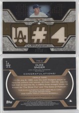 2008 Topps Triple Threads Relics Sepia /27 Duke Snider #TTR-10 HOF