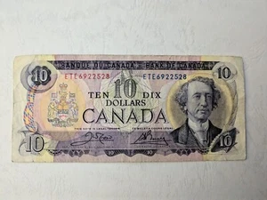 1971 Ottawa Canada 10-Dollar Note, Bank of Canada, Sir John A. Macdonald - Picture 1 of 6