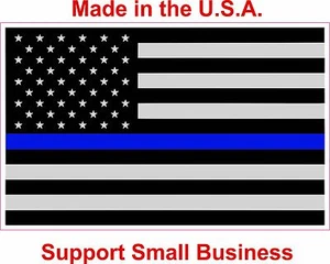 Police Thin Blue Line American Flag Blue Lives Matter Decal Sticker 3" x 5" - Bild 1 von 1