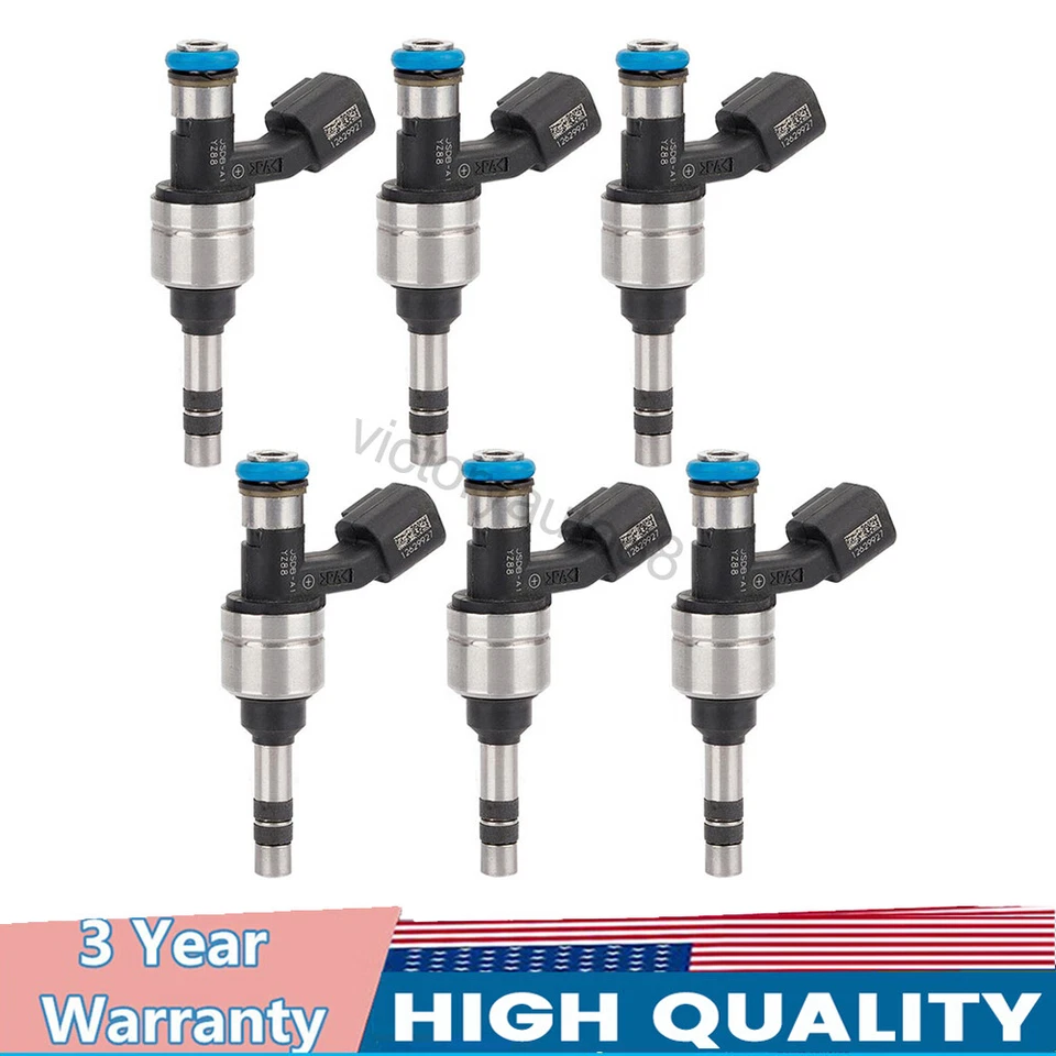 6PCS Fuel Injector 12629927 For BUICK LACROSSE 2010 CHEVROLET CAPTIVA SPORT 2011 - Image 1 of 4