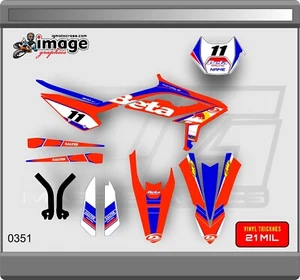 JUEGO DE GRÁFICOS BETA RR RX 2023 125-250-300-430 SEMI PERSONALIZADO - Imagen 1 de 4
