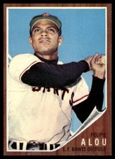 1962 Topps #133 Felipe Alou  San Francisco Giants NM-MT