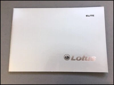 1978 1979 1980 Lotus Elite 24-page Vintage Car Sales Brochure Catalog - Изображение 1 из 4