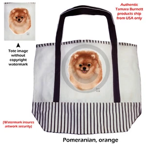 Canvas Tote - Orange Pomeranian - Picture 1 of 1