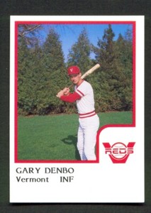 1986 ProCards VERMONT Reds GARY DENBO Princeton INDIANA