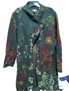 J.Jill ladies large cardigan button up alpaca wool blend duster heavy - Picture 1 of 10