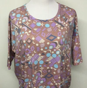 LuLaRoe Damen Irma Shirt Top Tunika Gr. L Mehrfarbig Geometrisch Neu mit Etikett - Bild 1 von 7