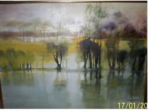 * SALE * OIL PAINTING By MARIANNE GRANT, HOLOCAUST SURVIVOR, 20th C, SIGNED - Picture 1 of 11