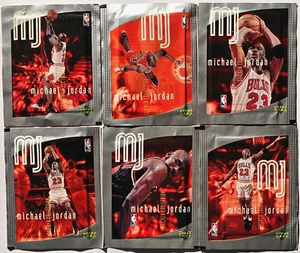 6 Pack Lot of Michael Jordan Sticker Packs Upper Deck 1998-99 MJ Collection - Picture 1 of 2