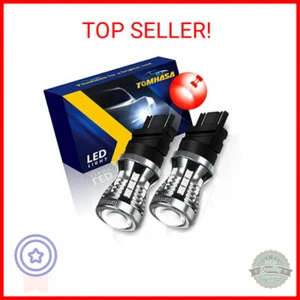 3157 LED Bulbs Red for Brake Lights, 24 SMD Chipsets 300% Brighter 3056 3156 305 - Picture 1 of 2