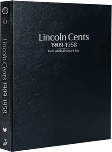 Lincoln Cents: 1909-1958 Datum & Münzzeichen Set - Whitman Prestige™ Münzalbum - Bild 1 von 8