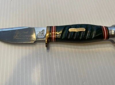 Steel Warrior Buck Skinner Fixed Blade Knife Bone Handle 8" Skinner With Display - Image 1 of 4
