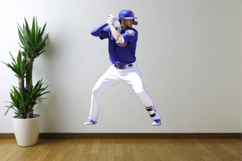 Kris Bryant Wall Decal Chicago Cubs Baseball Sticker Removable Reusable Cling  - Изображение 1 из 1