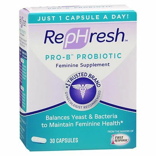 Pro-B Vaginal Probiotic Supplement Capsules 30 Caps By Rephresh - Image 1 of 1