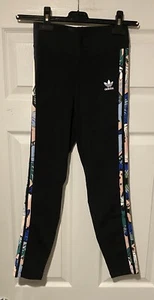 Adidas Girls HER STUDIO LONDON FLOWER PRINT HIGH-WAISTED TIGHTS Medium H22594 - Picture 1 of 4