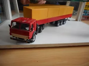 UdSSR / CCCP Apek Kamaz + Trailer in rot/gelb auf 1:43 - Picture 1 of 2