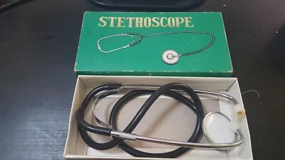 Estetoscopio médico de una sola cabeza instrumentos vintage Foto 1 de 3