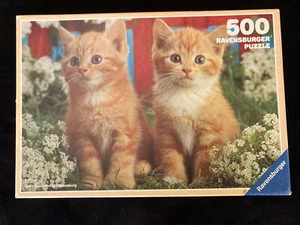 Vintage 1983 ravensburger 500 Piece Jigsaw Puzzle Two Pets - Picture 1 of 10