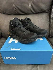 Hoka Anacapa 2 Mid GTX (114283-BBLC) Women Sz 6.5B NEW IN BOX Vibrant Black - Picture 1 of 12