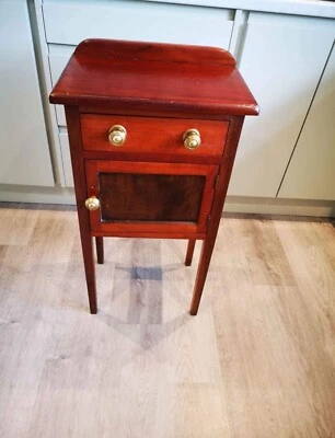 Mesita de noche eduardiana maceta Cuboard Cir años 20 Foto 1 de 4