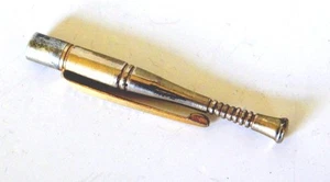 UNGEWÖHNLICHER VINTAGE 50er JAHRE BASEBALLSCHLÄGER - KUGELSCHREIBER KRAWATTENKLAMMER - Bild 1 von 4