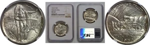 1933-D 50C Oregon Trail Commemorative Half Dollar  NGC MS-66+ - Picture 1 of 3