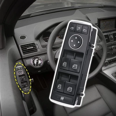 Interruptor de control de ventana eléctrica maestro del lado del conductor para Mercedes-Benz GL ML A250 B250 Foto 1 de 4