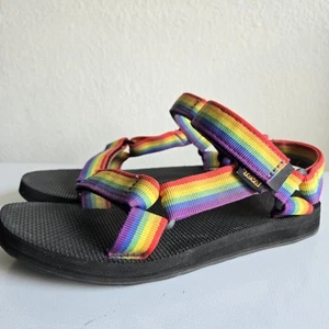Teva Original Universal Gradiate Sandals Shoes Rainbow Women’s Size 6 - Picture 1 of 11