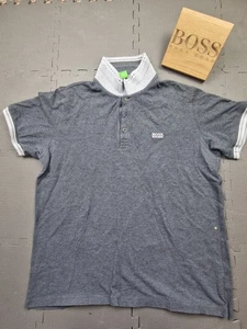 Grey Hugo Boss Mens Polo Shirt Size XXXL Short Sleeve - Picture 1 of 5