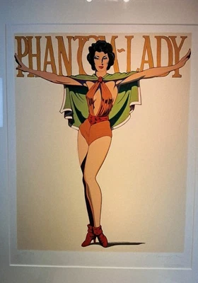 Mel Ramos, PHANTOM LADY (Libro Blanco), Una de las 5 Pruebas de Impresora, Serigrafía Como Nueva Foto 1 de 4