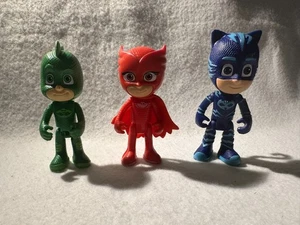 Figuras PJ Masks Owlette Gekko Cat Boy 3,5" - Imagen 1 de 8