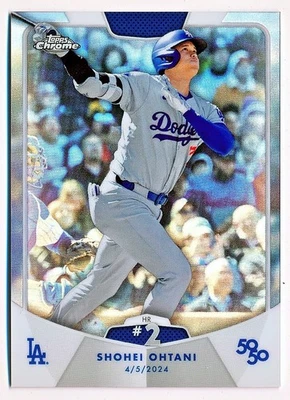2024 Topps Shohei Ohtani 50/50 - All HR & SB Chrome Refractor #1-100 - You Pick - Image 1 of 2