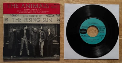 45 7" FRENCH EP THE ANIMALS ERIC BURDON THE HOUSE OF THE RISING SUN Foto 1 de 2