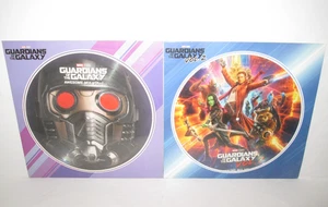 Marvel Guardians Of The Galaxy Vol 1 & 2 Picture Disc Vinyl LP Lot (2) - Picture 1 of 8