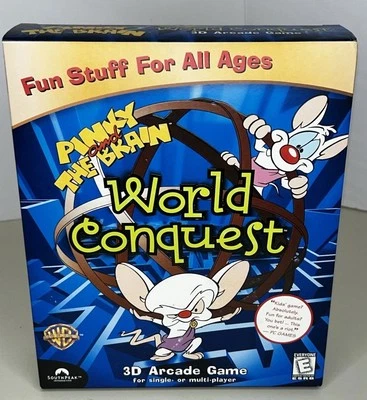 Pinky and The Brain: World Conquest CD-ROM 1998 NOS New Complete SEALED - Image 1 of 4