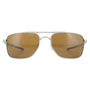 Oakley Sunglasses Gauge 8 L OO4124-09 Polished Chrome Tungsten Prizm Polarized - Picture 1 of 4