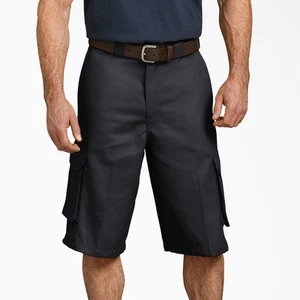 NWT Dickies Loose Fit Cargo Work Shorts Men's 44 Black 13" Inseam Loose Fit - Picture 1 of 14