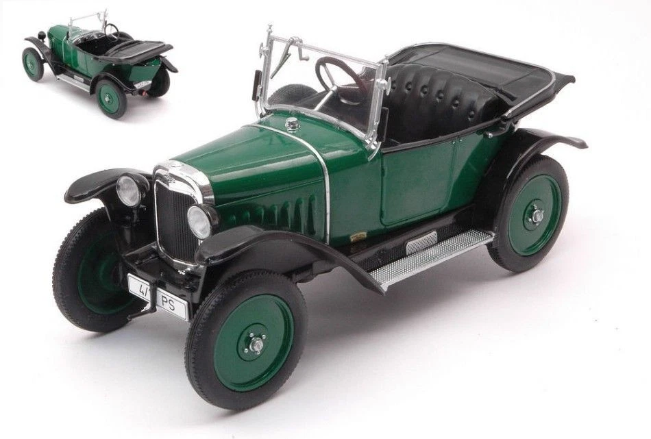 WHITEBOX WB124100 OPEL 4/12 PS GREEN RHD 1:24 Modellino - Immagine 1 di 1