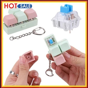 Finger Keyboard Fidget 4 Keys Decompress Fingertip Keychain for Kids Adults - Bild 1 von 30