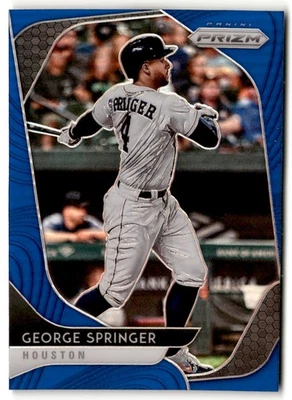 George Springer 2020 Panini Prizm Blue #86 Houston Astros - Image 1 of 2