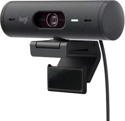 Logitech - Brio 500 1920x1080p Webcam with Privacy Cover - Graphite - Image 1 of 4