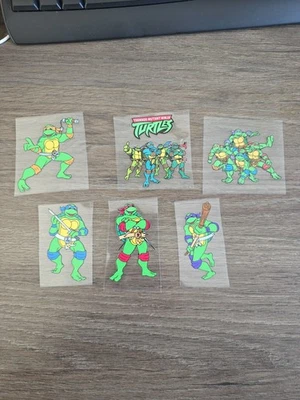 Teenage Mutant Ninja Turtles Raised UV DTF Full Color Decals 6 Pc Bundle - Image 1 of 4