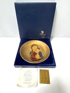 Schmid 1978 Tranquility By Sister Berta Hummel Painted On 24K Gold Plate #171 - Picture 1 of 12