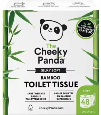 The Cheeky Panda Bamboo Toilet Paper - Box of 48 PT3 - Image 1 of 4