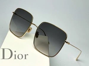 Nuevas Gafas de Sol Dior Stellaire SU A0A1 Cuadradas Metal Oro Amarillo 59-145 Italia - Imagen 1 de 15