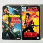 VHS - Lot of 2 Stallone Films - First Blood - Rambo : First Blood Part II