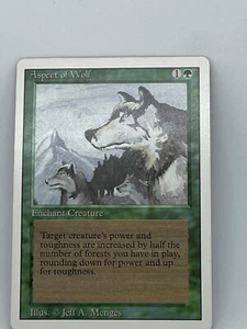 Aspect of Wolf - Revised - LP - MTG Magic The Gathering  - Picture 1 of 2