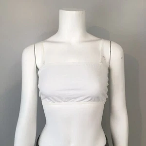 NWT Womens Joe’s Bra Bralette Top Cami Crop Bandeau White Small Extra S XS - Picture 1 of 7